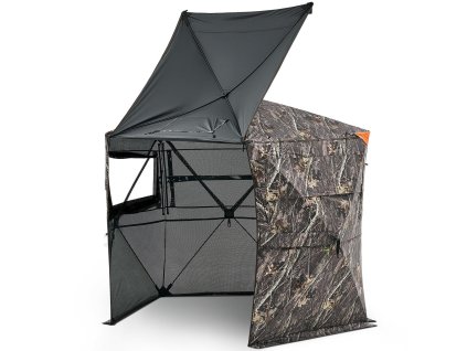 Poľovnícky úkryt pre 6–7 osôb, 288° výhľad, 5 strán, maskovací vak