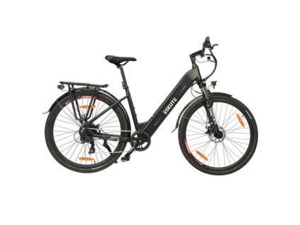 ESKUTE ES-28-SD Electric Bike, 250W Motor, 36V 14.5Ah Battery, 28 x 1.75'' Tires, 25km/h Max Speed, 90km Range, Disc Brakes, Suspension Front Fork, SHIMANO 7 Speed, LCD Display - Black