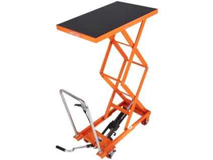 Hydraulický zdvíhací stolík nosnosť 330lbs zdvih 50" manuálny 4 kolesá