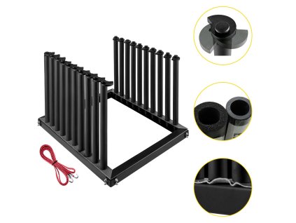 Stojan na čelné sklá do nákladného auta 9-lite oceľ 24-inch pvc pena