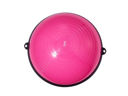 Polovičná balančná lopta 23 inch nosnosť 660 lbs, pásy a pumpa, ružová