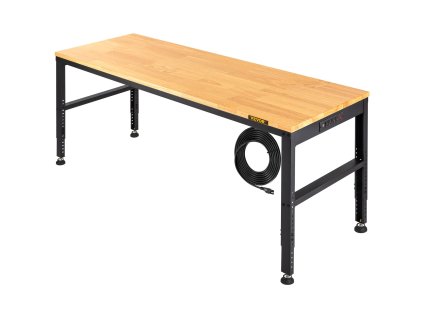 Nastaviteľný pracovný stôl 154.9×50.8 cm s napájacou zásuvkou