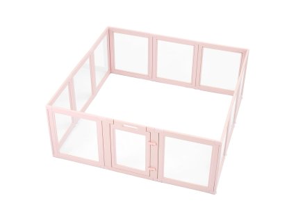 Porodný box pre psy 1.54×1.5×0.6 m, transparentný plast s oknami