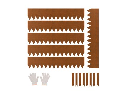 Oceľový ohybný záhradný obrubník 6 ks 40×8 in odolný proti korózii