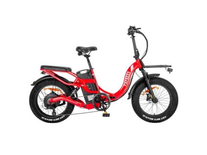 Fafrees F20 X-Max Electric Bike 20*4.0 inch Fat Tire 750W Brushless Motor 48V 30AH Battery 25km/h Default Max Speed 200km Max Range Shimano 7 Speed Gear Shift System Hydraulic Disc Brakes - Red