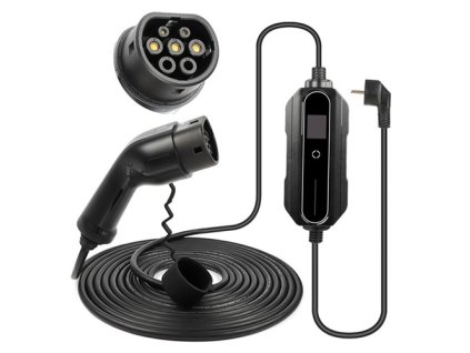 ANDAIIC EV Car Charger Type 2 6A-16A for Electric Vehicle Portable EVSE Charging Cable 10 Meters