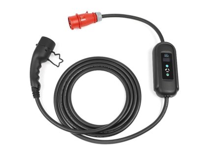 ANDAIIC EV Charger Electric Car Portable Charger Type 2 IEC62196 Mode 2 8/10/13/16A 3 Phase Current Adjustable 5m Cable without Plug Wire