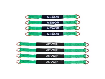 Sada upínacích pásov s klinom kolies a pružinovým hákom 4540/1512 kg