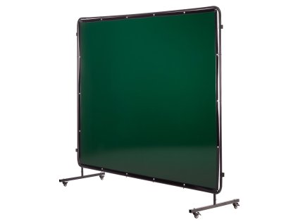 Zváracia clona 3 panely 1.74×2.34m plameňu odolná uv 12 kolies