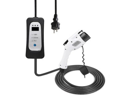 ANDAIIC EV Charger Electric Car Portable Charger Type 1 J1772 Mode 2 8A/10A/13A/16A Current Adjustable 5m Cable