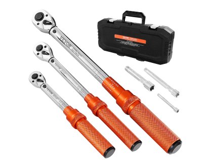 Sada momentových kľúčov 3 ks 1/4·3/8·1/2, 5–45/10–170 lbf-ft, ±3%