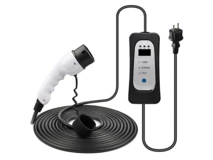 ANDAIIC EV Charger Electric Car Portable Charger Type 2 IEC62196 Mode 2 8A/10A/13A/16A Current Adjustable 10m Cable