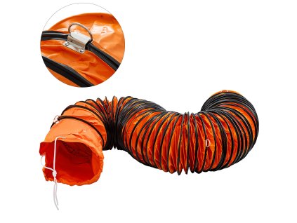 Ohybná pvc hadica 25FT pre 10 inch výfukový ventilátor a odsávač