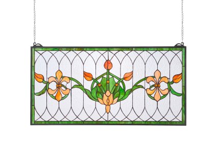 Vitrážový panel na zavesenie 810×433 mm, mozaikový štýl, obdĺžnik