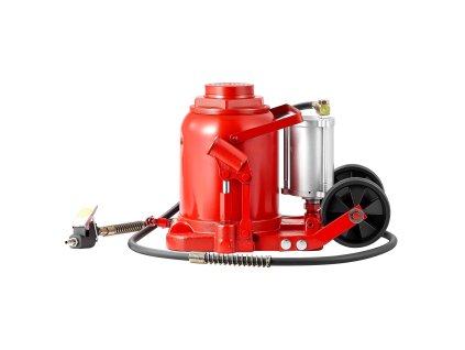 Hydraulický fľaškový zdvihák 50 ton, 265–410 mm, pneumatický/manuálny