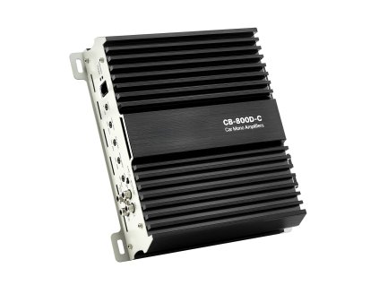 Monoblokový zosilňovač do auta, 800W, 1 kanál, stabilný 1/2/4 Ohm