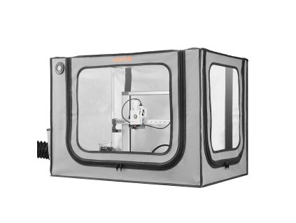 Stan pre 3D tlačiareň, 600D oxford, veľký, prachotesný, led, sivý