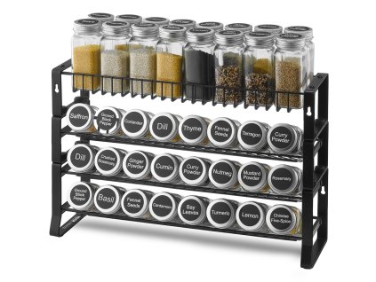 Stojan na koreničky odnímateľný, 4-poschodový do skrinky, 15.8×10.7 in