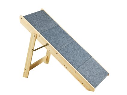 Drevené schody pre psa 2v1 skladacie, rampa, 4 stupne, do 150 lbs