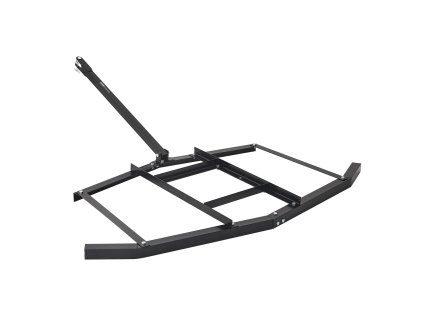 Ťahané hrablo šírka 66" oceľ Q235 nastaviteľné tyče nosnosť 50 lbs