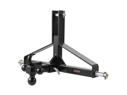 3-bodový ťažný adaptér s 2 in prijímačom, rýchloupínací, pre traktory