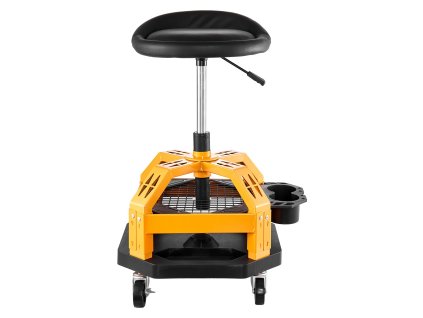 Dielenská stolička na kolieskach, pneumatická, nosnosť 300 lbs, 360°