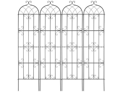 Mriežka pre popínavé rastliny 87×20 in, 4 ks, kov odolný proti korózii