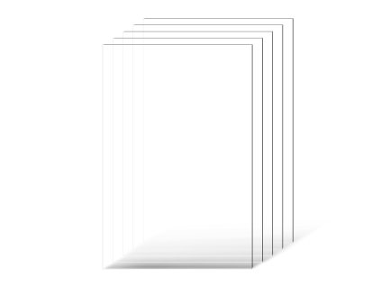 Plexisklové dosky 5 ks 24×36 inch 0.04 inch priehľadné flexibilné