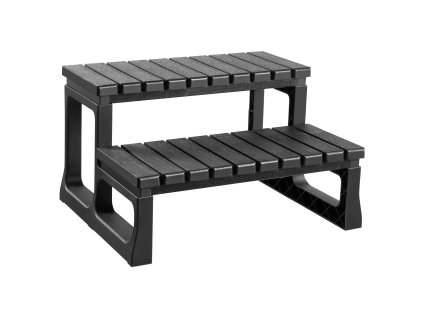 Schodíky do vírivky 2 stupne, šírka 599,5 mm, pp, nosnosť 145,2 kg