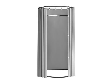 Skúšobná kabínka s polyesterovými závesmi a háčikom 100×95×200 cm