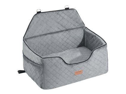 Autosedačka pre psa s vreckom, vodítkom a penou, do 55 lbs, šedá