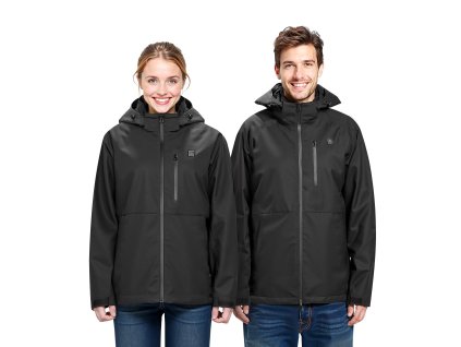 Dámska vyhrievaná bunda 7.4v, softshell, 5 zón, 3 stupne, nepremokavá