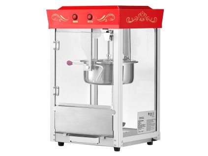 Stroj na popcorn nerezový kotol 0.2kg 800W stolný 48 cups s dvierkami