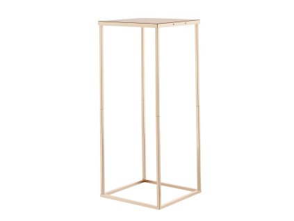 Svadobný stojan na kvety 10 ks, stĺpik 60 cm, zlatý kovový laminát