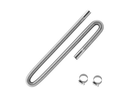 Výfuková hadica 1200mm nerez flexibilná s 2 svorkami pre 2KW/5KW/8KW