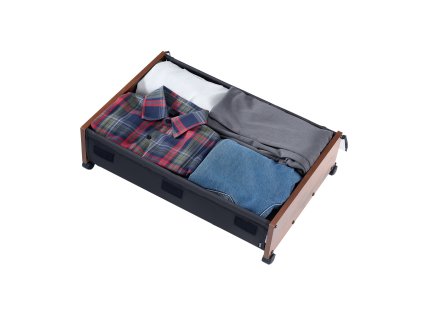 Úložný box pod posteľ s uzamykateľnými kolieskami 650×460×180 mm, 2 ks