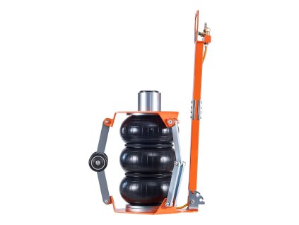 Vzduchový zdvihák 3 t, trojitý vak, zdvih 470 mm, s podperou a rúčkou