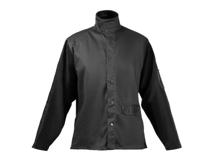 Zvarovacia bunda xl s koženými rukávmi z hovädzej kože, 9 oz.fr bavlna