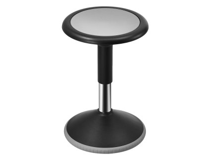 Hýbacia aktívna stolička, nastaviteľná 15.7-21.7" pvc+abs čierna