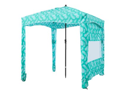 Plážový stan 1.83×1.83 m, s bočnou stenou, UPF 50+, vrecká na piesok