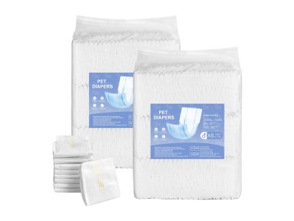 Jednorazové plienky pre psov samcov xs, 144 ks 360° ochrana, indikátor