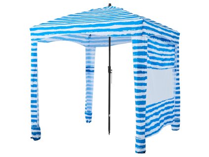 Plážový stan s bočnou stenou 1.83×1.83 m upf 50+ vrecká na piesok