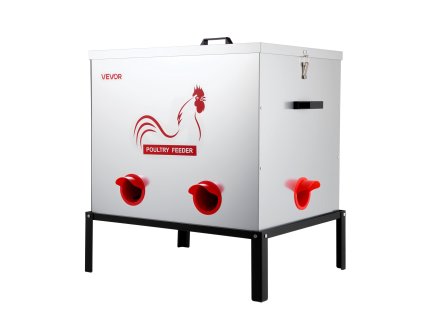 Automatické kŕmitko pre hydinu 38.56 kg, 6 otvorov, kovové, s deličom