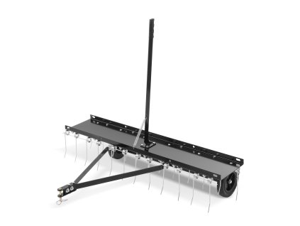 Prívesný vertikutátor 48" 24 oceľových pružín pre atv/kosačku s pákou