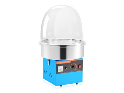 Stroj na cukrovú vatu 1000W s krytom, nerezovou miskou a naberačkou