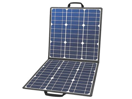 Flashfish SP18V 100W Portable Solar Panel 4-in-1 Connector Double USB Outputs Portable & Foldable Compatible with Most Power Stations For Outdoor Camping Van RV Trip