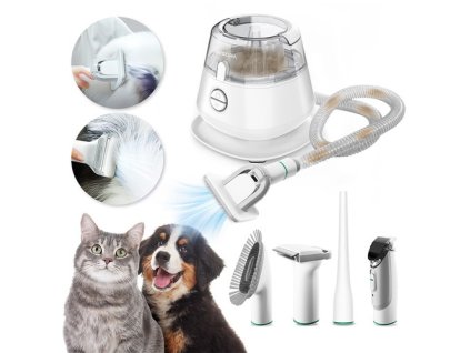YISORA P20S Dog Clipper with Pet Hair Vacuum Cleaner With 5 Proven Care Tools