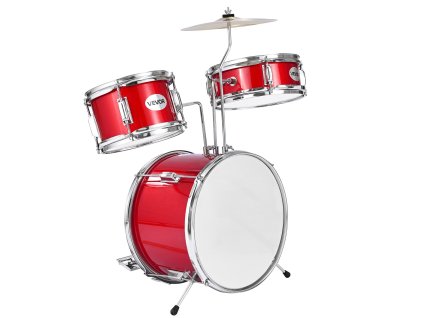 Detský 3-dielny bicie set 14 in, nastaviteľné sedadlo, 2 páry paličiek