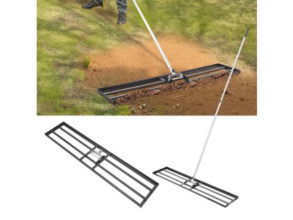 Hrable na vyrovnávanie trávnika 83.9 in násada doska 48×10 in, 2 výšky