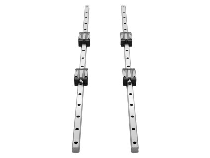 Sada lineárnych vedení hgr20 2×1000 mm, 4 posuvné bloky, protikorózne